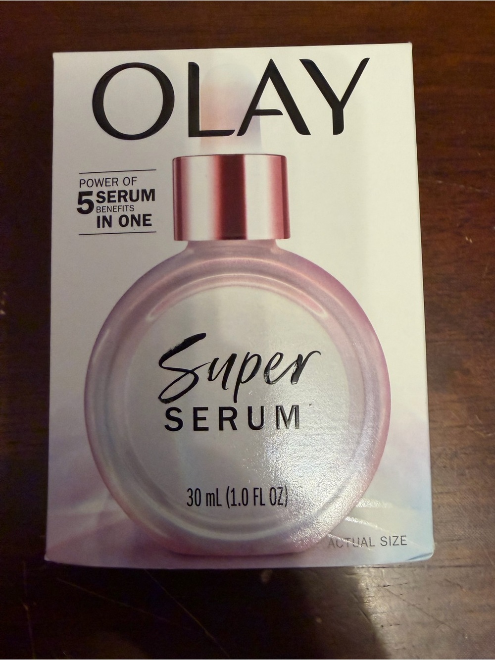 OLAY Super Serum - Light Pink and Silver Bottle